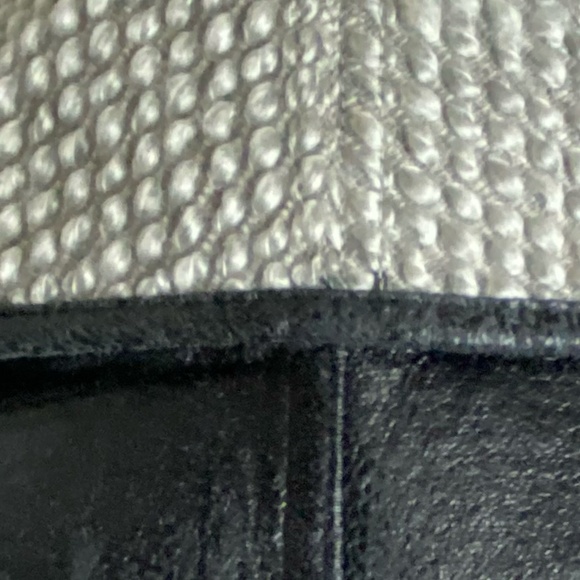 RW& Co. Dk.Brown Faux Leather Wool Blend Textured Career Office Vest- Sz-S - Picture 6 of 15